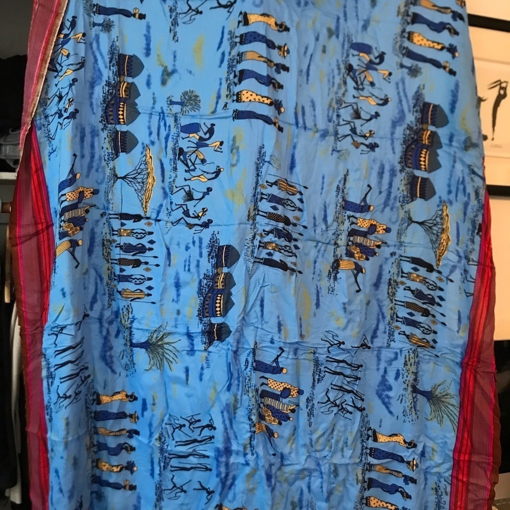 𝅺Kenyan cotton locally printed cotton scarf/wrap. Globally sourced mercha…